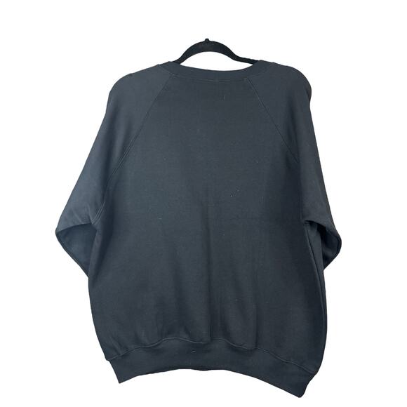 Vintage Capital Black Bermuda Anchor Long Sleeve Embroidered Sweatshirt Size XL - Picture 2 of 6